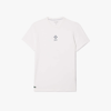 Lacoste White Cotton-blend T-shirt In White