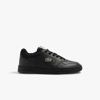LACOSTE MEN'S LINESET LEATHER SNEAKERS - 10
