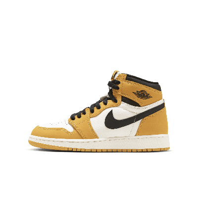 Jordan Air  1 High Og "yellow Ochre" Big Kids' Shoes