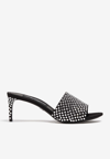 Dolce & Gabbana Keira 65 Rhinestone Embellished Mules In Black