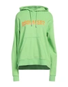 Dsquared2 Woman Sweatshirt Light Green Size L Cotton, Elastane