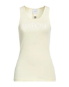 Patou Iconic Logo-print Tank Top In Yellow