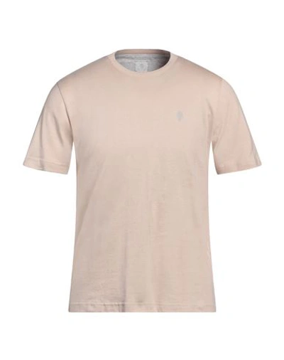 Eleventy Man T-shirt Beige Size S Cotton In Pink