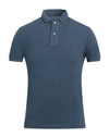 Gran Sasso Man Polo Shirt Blue Size 36 Cotton