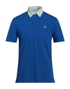 Harmont & Blaine Man Polo Shirt Bright Blue Size 3xl Cotton