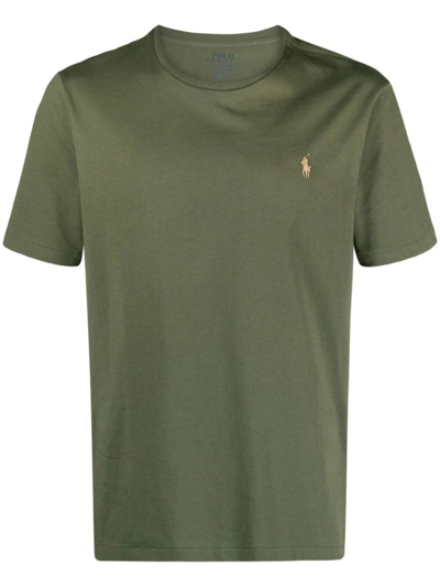 Polo Ralph Lauren Short Sleeves Slim Fit T-shirt Clothing In Green