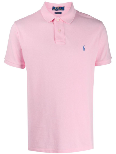 Polo Ralph Lauren Slim Fit Polo Clothing In Pink & Purple
