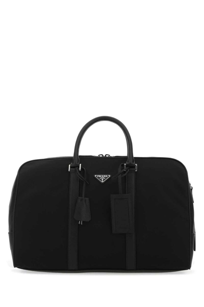 Prada Travel Bag In Black