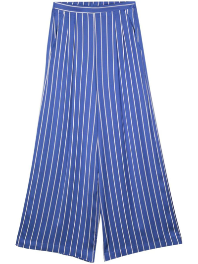 Semicouture Coco Trouser Clothing In Blue