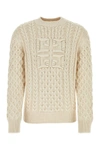 GIVENCHY GIVENCHY MAN SAND COTTON BLEND SWEATER