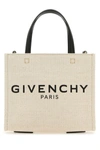 Givenchy Ivory Canvas Mini G-tote Handbag In Brown