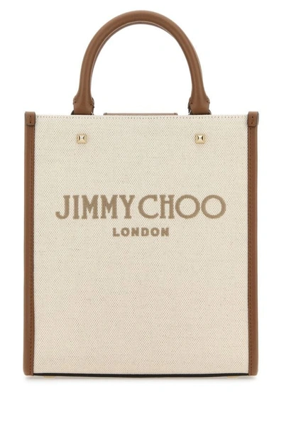 Jimmy Choo Avenue S Shopping Bag In Beige
