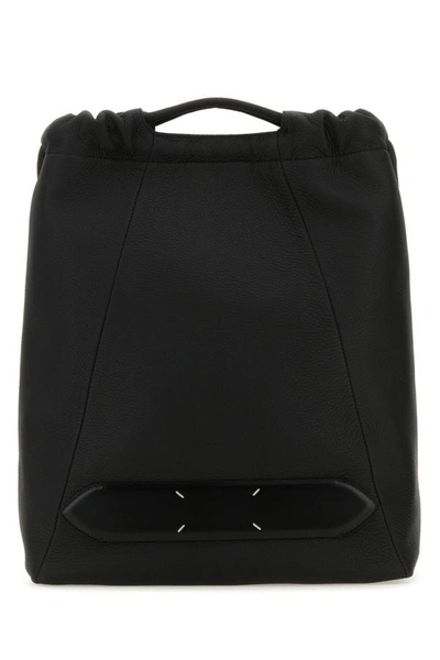 Maison Margiela 5ac Drawstring Backpack In Black