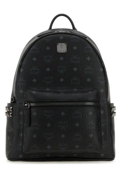 Mcm Stark Stud Embellished Backpack In Black