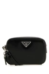 PRADA PRADA MAN BLACK LEATHER CROSSBODY BAG