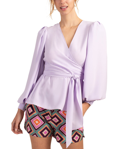 Trina Turk Aquatic Top In Lilac Breeze