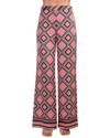 Trina Turk Bay Geometric Wide Leg Pants In Multicolor