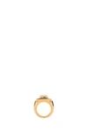 Versace Women Gold Metal Medusa Ring In Gold