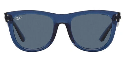 Pre-owned Ray Ban Ray-ban Rbr0502s Sunglasses Transparent Navy Blue / Dark Blue 100% Authentic