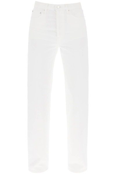 Totême Toteme Straight Cut Loose Jeans In White