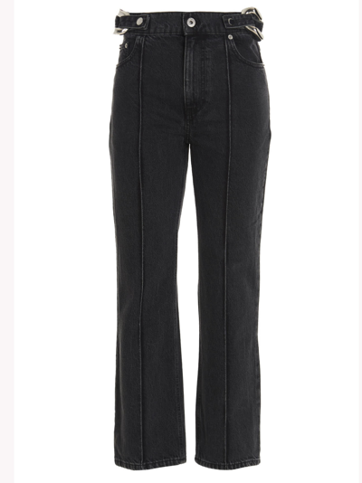 Jw Anderson J.w. Anderson Chain Link Jeans In Black