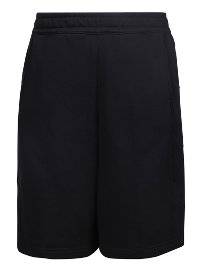 Burberry Logo-embossed Track Shorts In Black