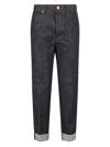 Dsquared2 Cropped Denim Jeans In Blue