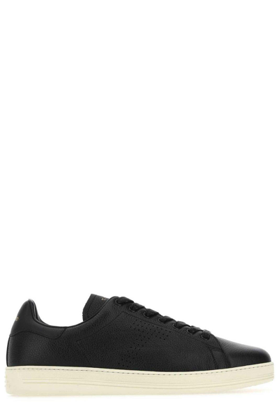 Tom Ford Warwick Logo Perforated Low-top Trainers In Default Title