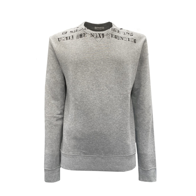 Valentino Cotton Logo Sweatshirt In Grey