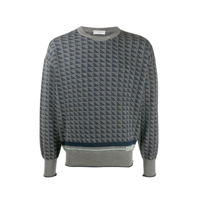 Givenchy Geometric Pattern Knit In Gray