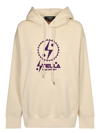 STELLA MCCARTNEY STELLA MCCARTNEY FELPA HOODIE LOGO BIANCO