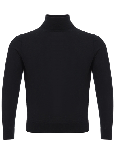 Colombo Black Cashmere Turtle Neck Sweater