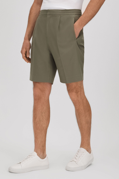 REISS SUSSEX - SAGE RELAXED DRAWSTRING SHORTS, 28