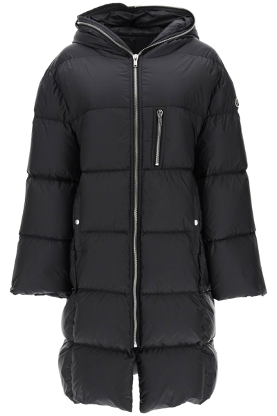 Moncler Genius Gimp Logo-patch Padded Coat In Black