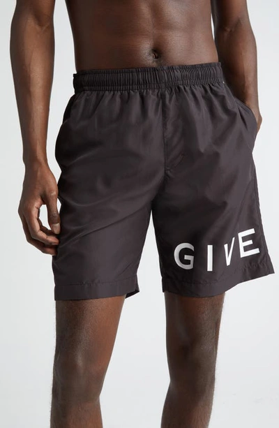 GIVENCHY LOGO SWIM TRUNKS