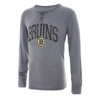 CONCEPTS SPORT CONCEPTS SPORT GRAY BOSTON BRUINS TAKEAWAY HENLEY LONG SLEEVE T-SHIRT