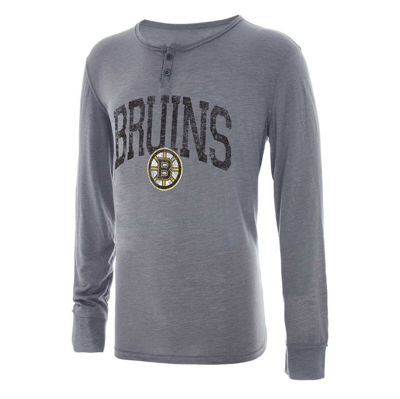 Concepts Sport Gray Boston Bruins Takeaway Henley Long Sleeve T-shirt