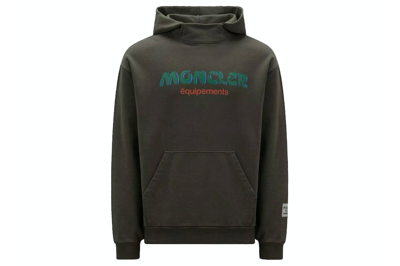 Pre-owned Moncler X Salehe Bembury Logo Hoodie Dark Green