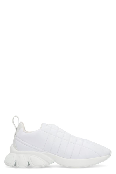 Burberry Leather Low-top Sneakers In White