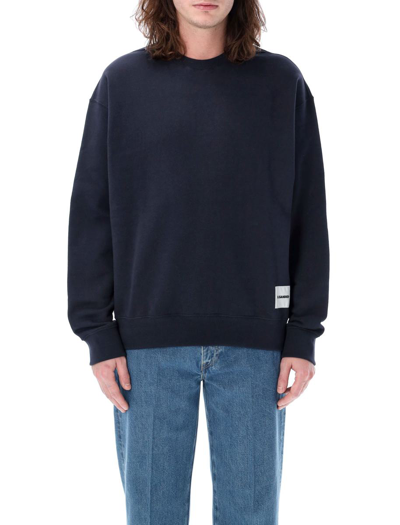 Jil Sander Crewneck Sweatshirt In Midnight Blue