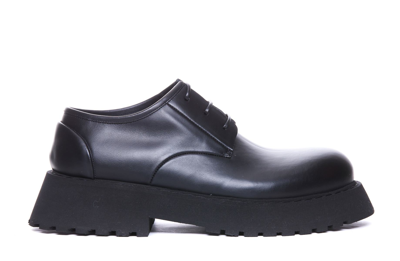 Marsèll Micarro Leather Derby Shoes In Black