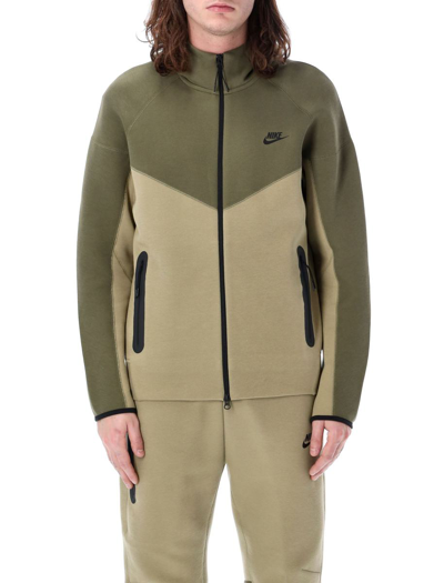 Nike Men's  Sportswear Tech Fleece Windrunner Full-zip Hoodie In Brown
