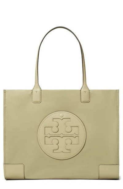 Tory Burch Ella Nylon Tote In Olive Spring