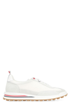 THOM BROWNE THOM BROWNE LEATHER AND FABRIC LOW-TOP trainers