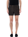 Tom Ford Leopard Print Tailored Swimsuit With Buckle Detail In Leo