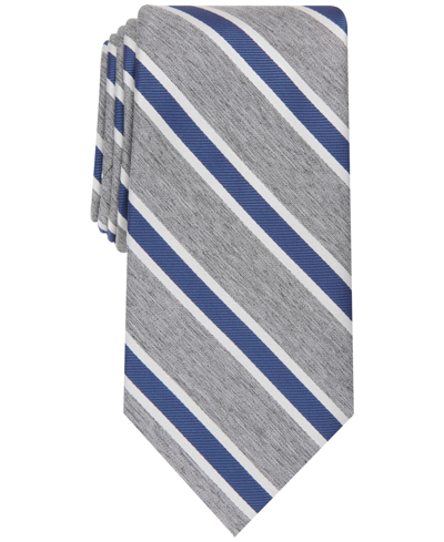 Club Room Men's Mackay Stripe Tie, Created For Macy's In Grey