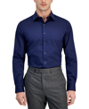 Alfani Men's Slim-fit Temperature Regulating Dress Shirt, Created For Macy's In Blu Notte