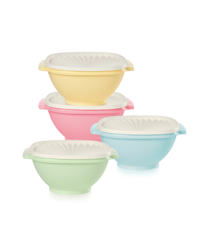 Tupperware Heritage 4 Pack Vintage 8 Cup Bowl Set In Multi