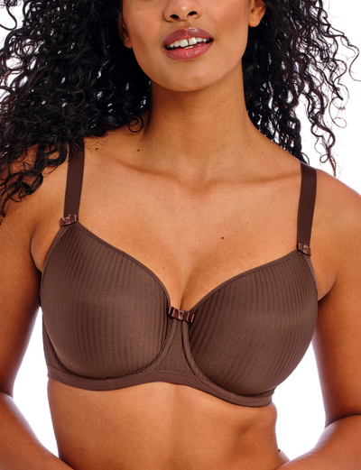 Freya Idol Underwire Moulded Balcony T-shirt Bra In Coffee Roast