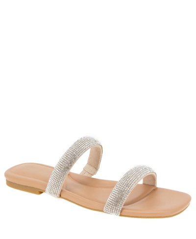 Bcbgeneration Glannis Slide Sandal In Clear,tan